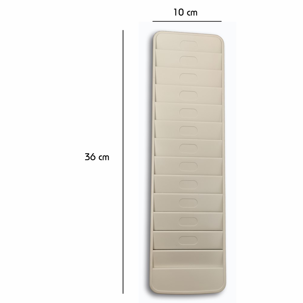 CASELLARIO PORTABADGE DA 12 POSTI  IN PVC DA PARETE, MURO.