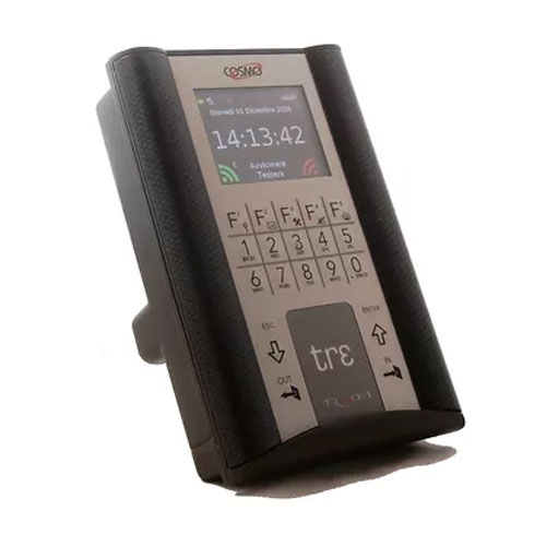 LETTORE DI BADGE CON SK ETHERNET INTEGRATA E DISPLAY A COLORI CON LETTORE BIO E MIFARE