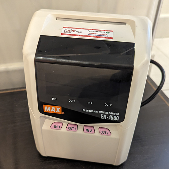 TIMBRACARTELLINI MARCATEMPO MOD. MAX ER 1500 USATO
